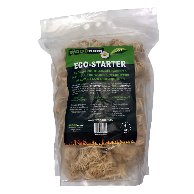 ECO-STARTER aanmaakkrullen zak (1Kg)