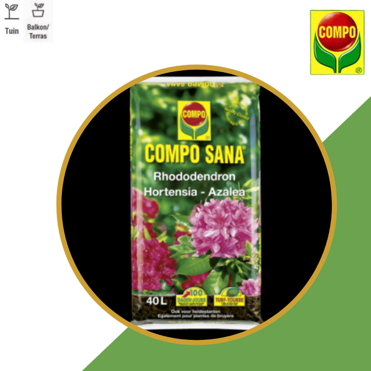 Compo Sana® bodemverbeteraar rhododendron – hortensia – azalea (zak 40L)